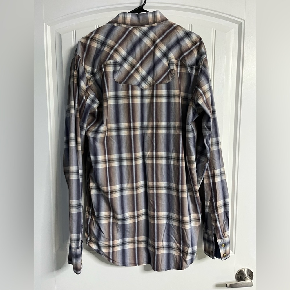 Wrangler Retro Plaid Shirt men’s Large Tall - Picture 4 of 8